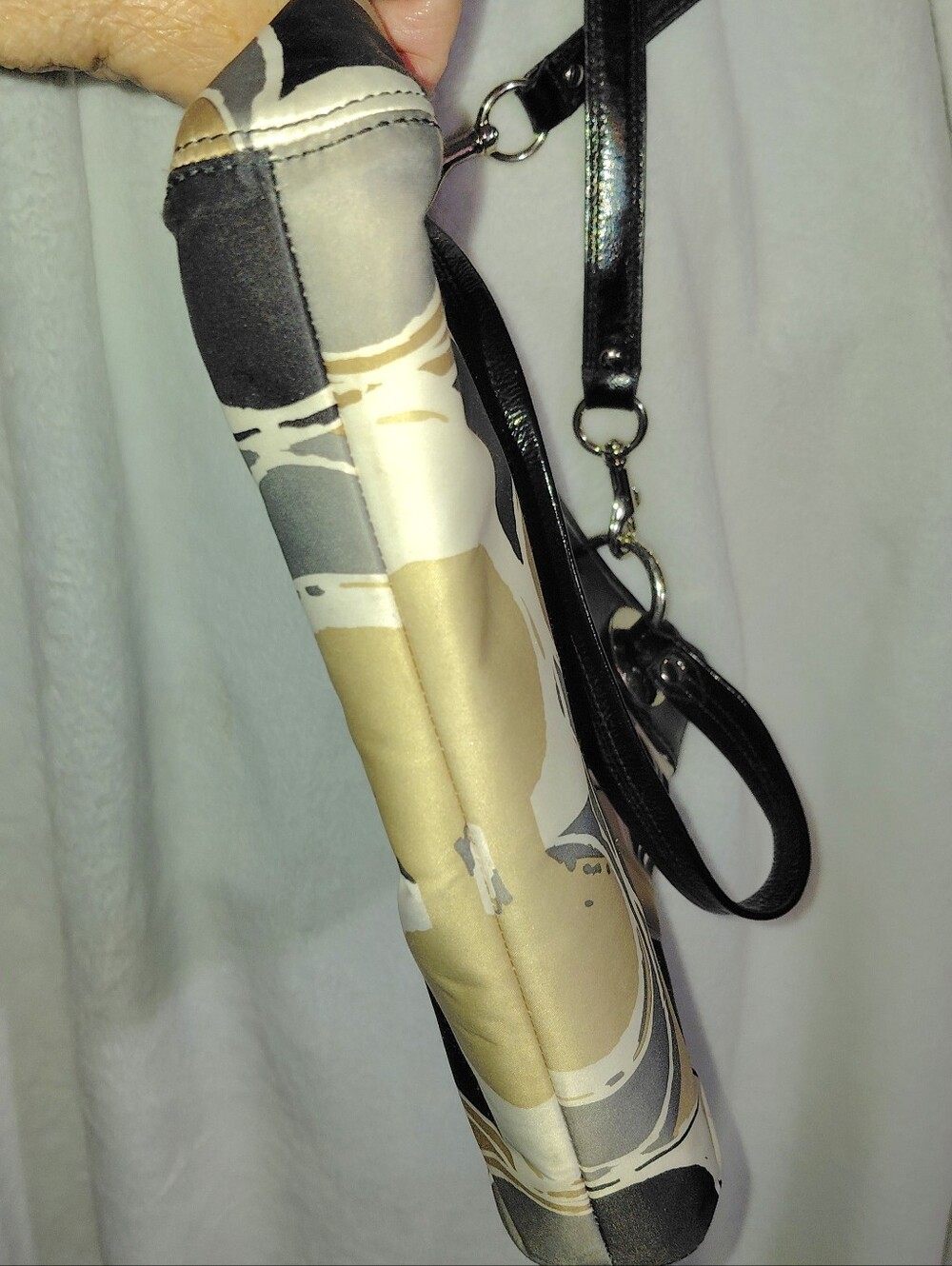 Coach Ashley Geometric Optic Signature Sateen & Patent Leather H1182-F17649 Bag - Picture 6 of 9
